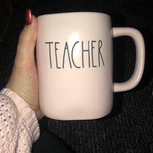 Matte pink teacher mug